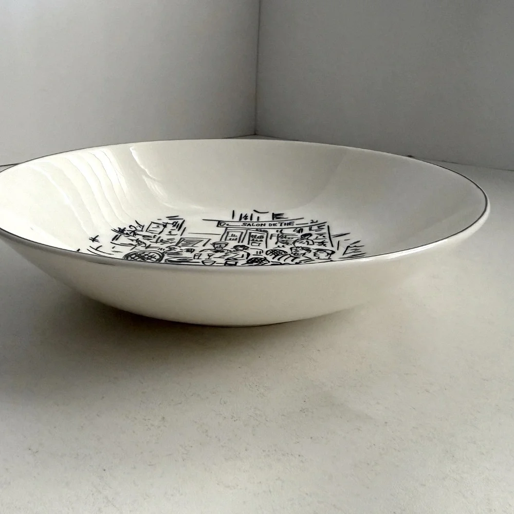 Mikasa Soup Bowl Ultima+ Super‎ Strong Fine China HK114 Parisian Scenes Design